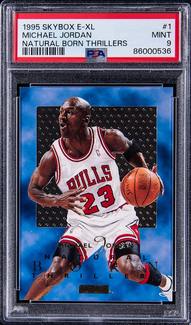 1996-97 SkyBox Michael Jordan E-XL Natural Born Thrillers #1 card image