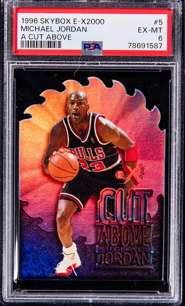 1996-97 SkyBox Michael Jordan E-X2000 A Cut Above #5 card image