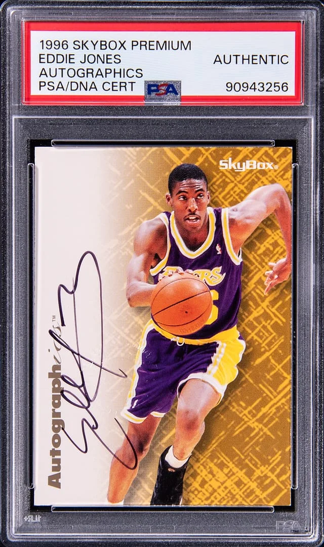 1996-97 SkyBox Premium Autographics Eddie Jones #no-number card image