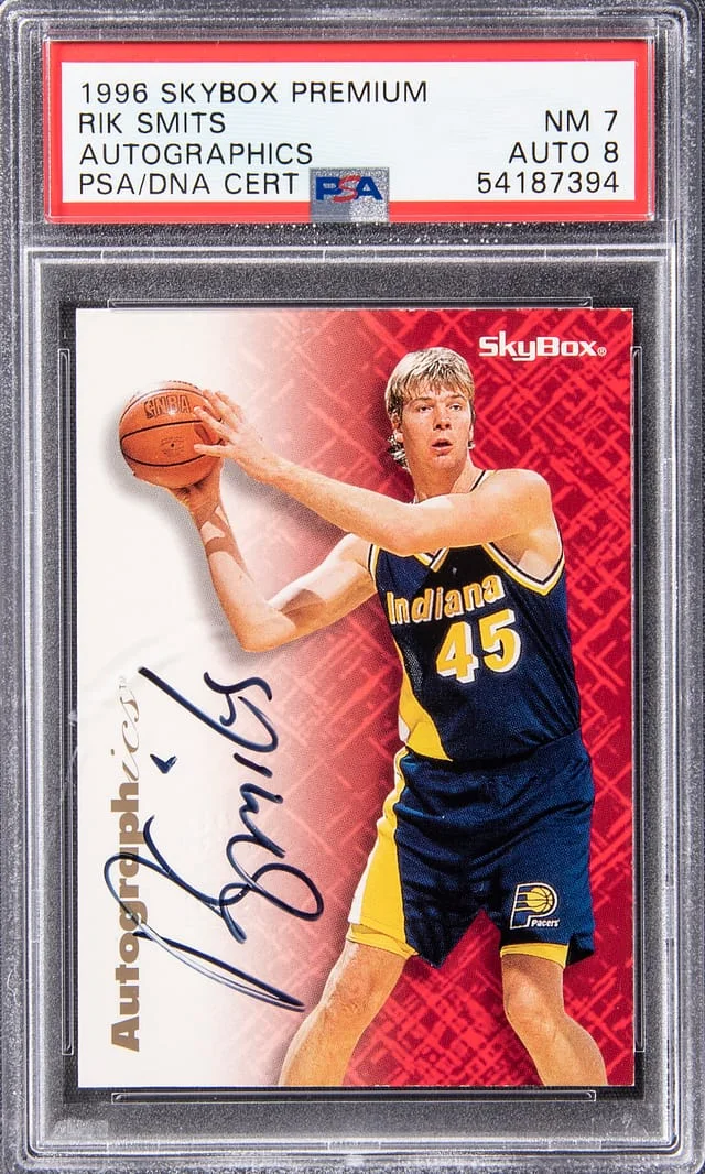 1996-97 SkyBox Premium Autographics Rik Smits #no-number card image