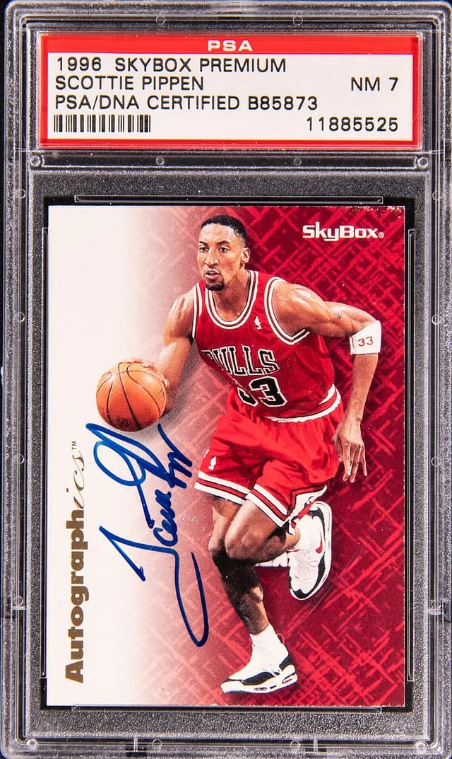 1996-97 SkyBox Premium Autographics Scottie Pippen #no-number card image