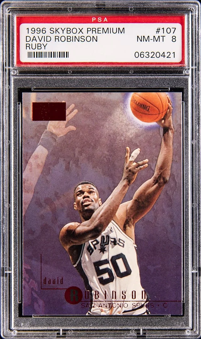 1996-97 SkyBox Premium David Robinson Ruby #107 card image