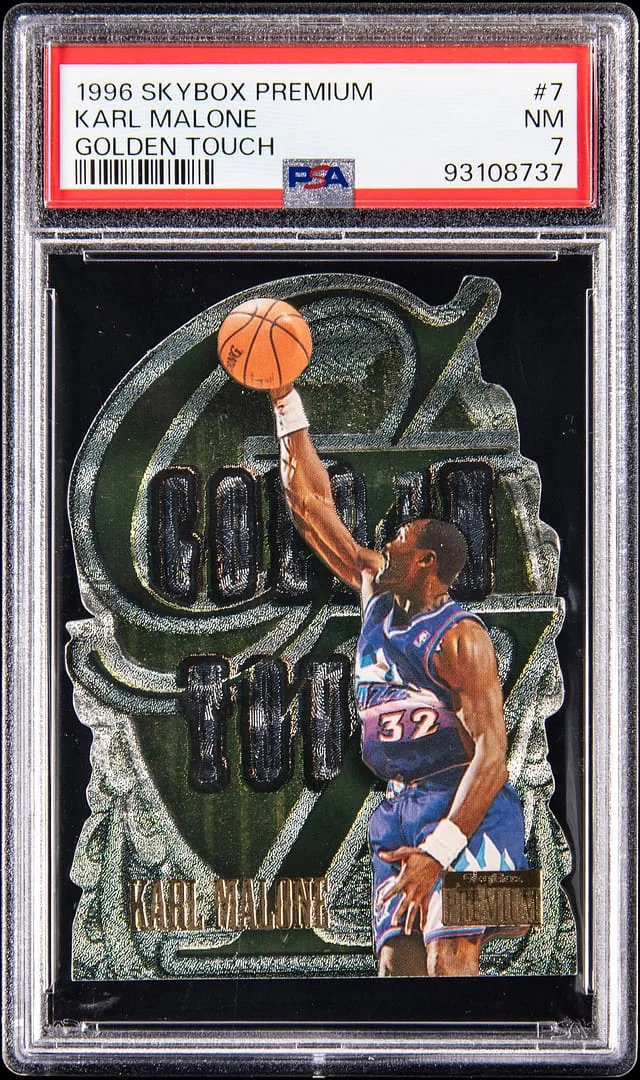 1996-97 SkyBox Premium Karl Malone Golden Touch #7 card image