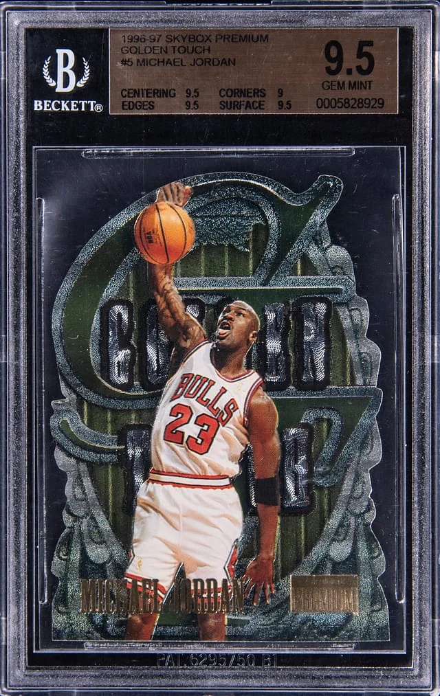 1996-97 SkyBox Premium Michael Jordan Golden Touch #5 card image