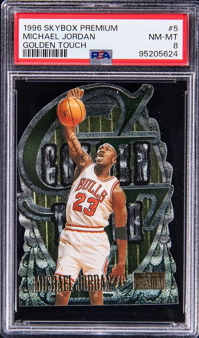 1996-97 SkyBox Premium Michael Jordan -NM-MT 8 Golden Touch #5 card image