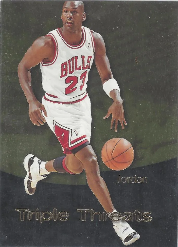 1996-97 SkyBox Premium Michael Jordan Triple Threats #TT11 card image