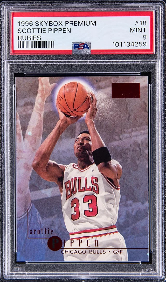 1996-97 SkyBox Premium Scottie Pippen Rubies #18 card image