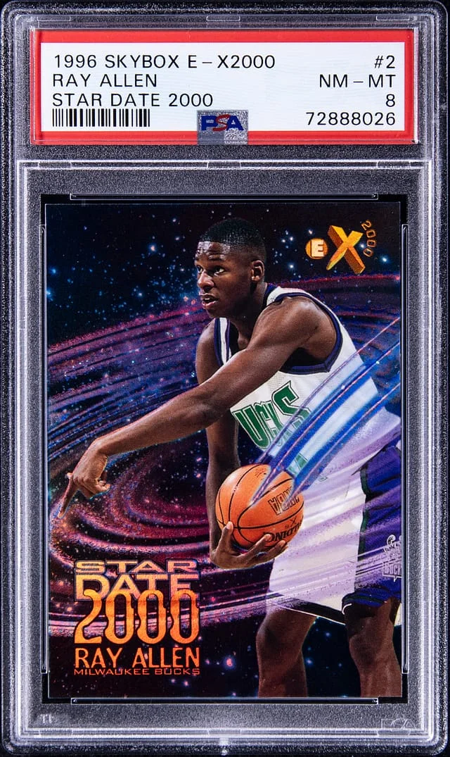 1996-97 SkyBox Ray Allen E-X2000 Star Date 2000 #2 card image