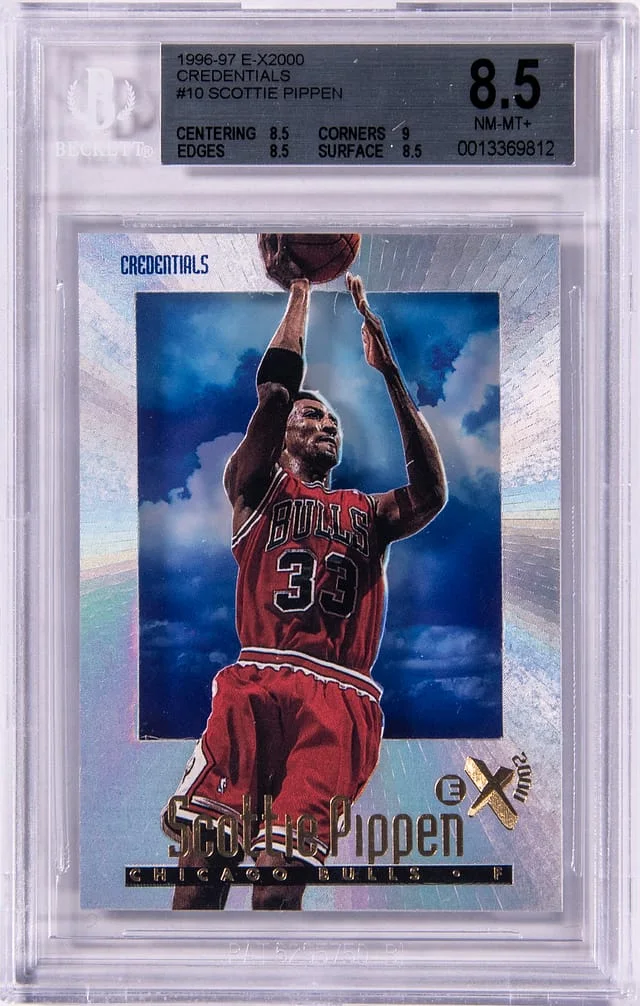 1996-97 SkyBox Scottie Pippen E-X2000 Credentials #10 card image