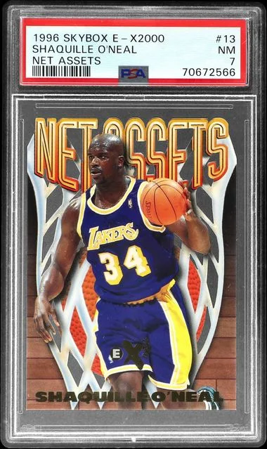 1996-97 SkyBox Shaquille O'Neal E-X2000 Net Assets #13 card image
