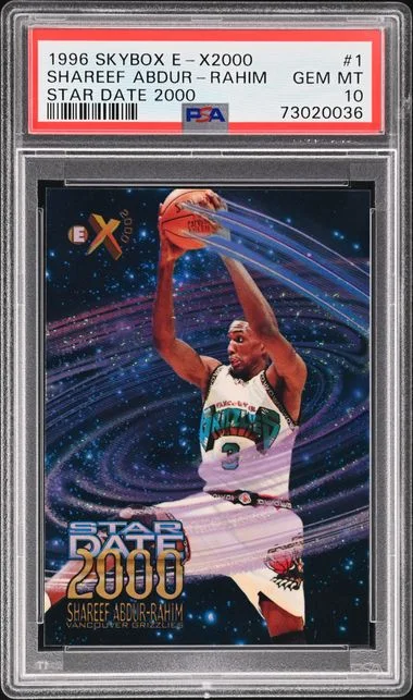 1996-97 SkyBox Shareef Abdur-Rahim E-X2000 Star Date 2000 #1 card image