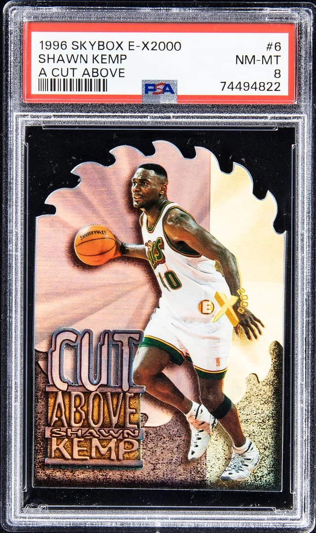1996-97 SkyBox Shawn Kemp E-X2000 A Cut Above #6 card image