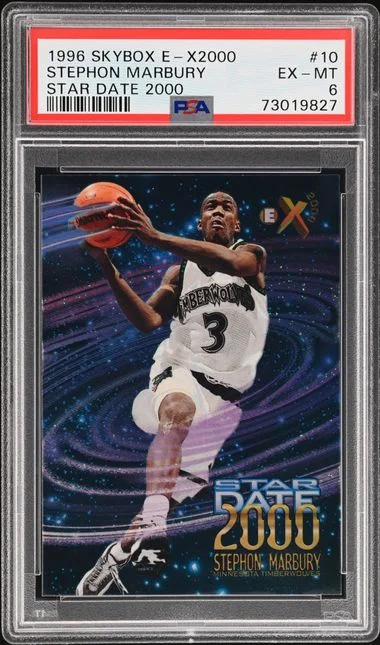 1996-97 SkyBox Stephon Marbury E-X2000 Star Date 2000 #10 card image