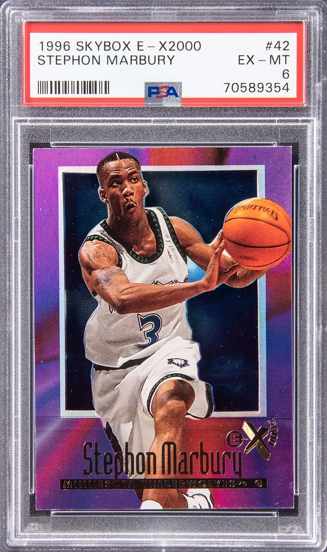 1996-97 SkyBox Stephon Marbury E-X2000 #42 card image