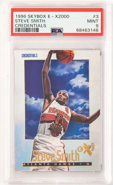 1996-97 SkyBox Steve Smith E-X2000 Credentials #3 card image