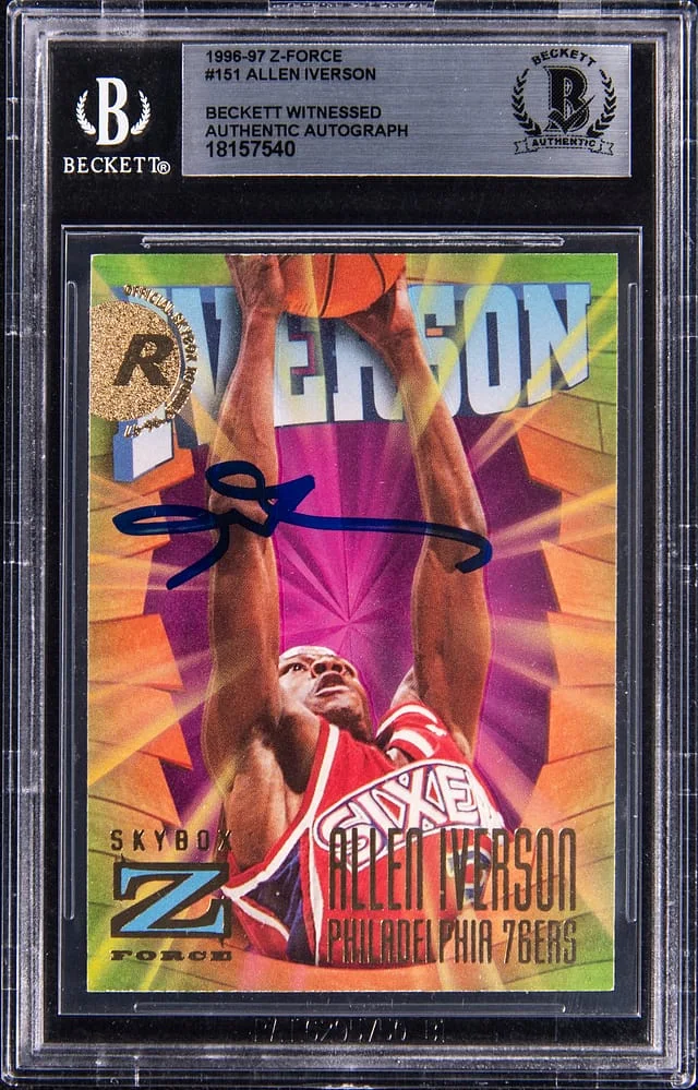 1996-97 SkyBox Z-Force Allen Iverson #151 card image