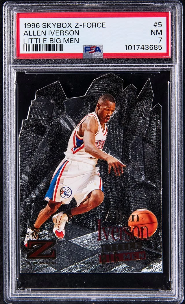 1996-97 SkyBox Z-Force Allen Iverson Little Big Men #5 card image