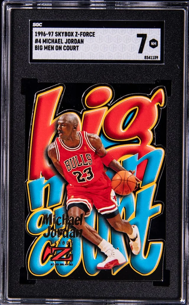 1996-97 SkyBox Z-Force Big Men On Court Michael Jordan #no-number card image