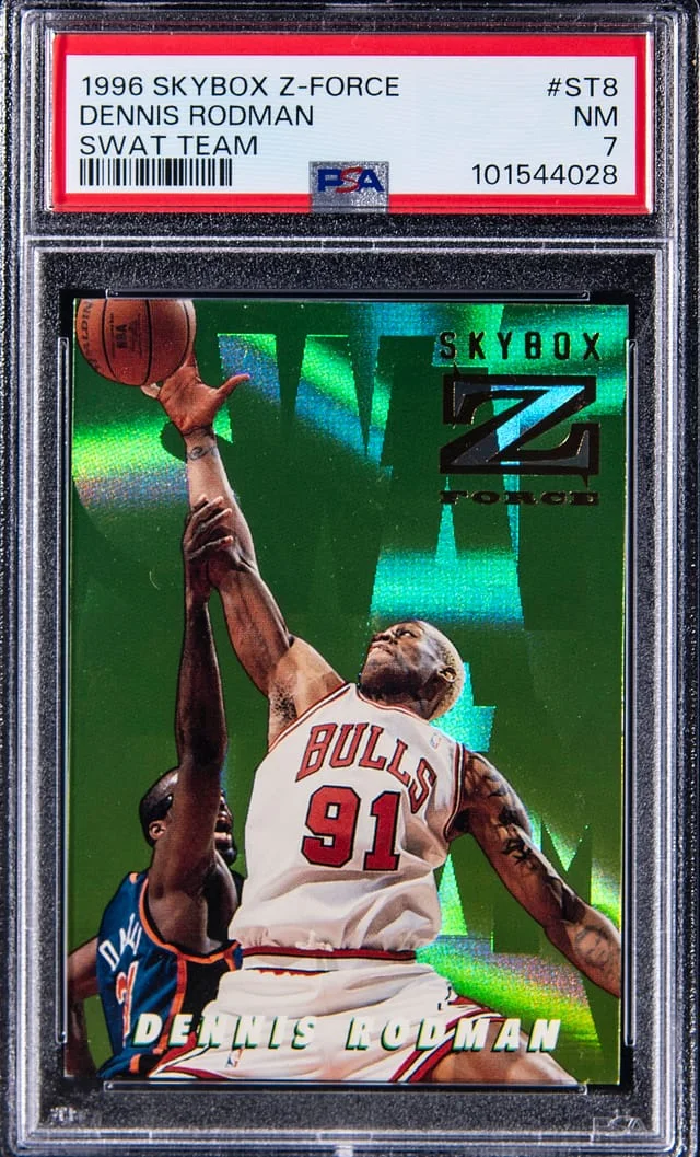 1996-97 SkyBox Z-Force Dennis Rodman Swat Team #ST8 card image