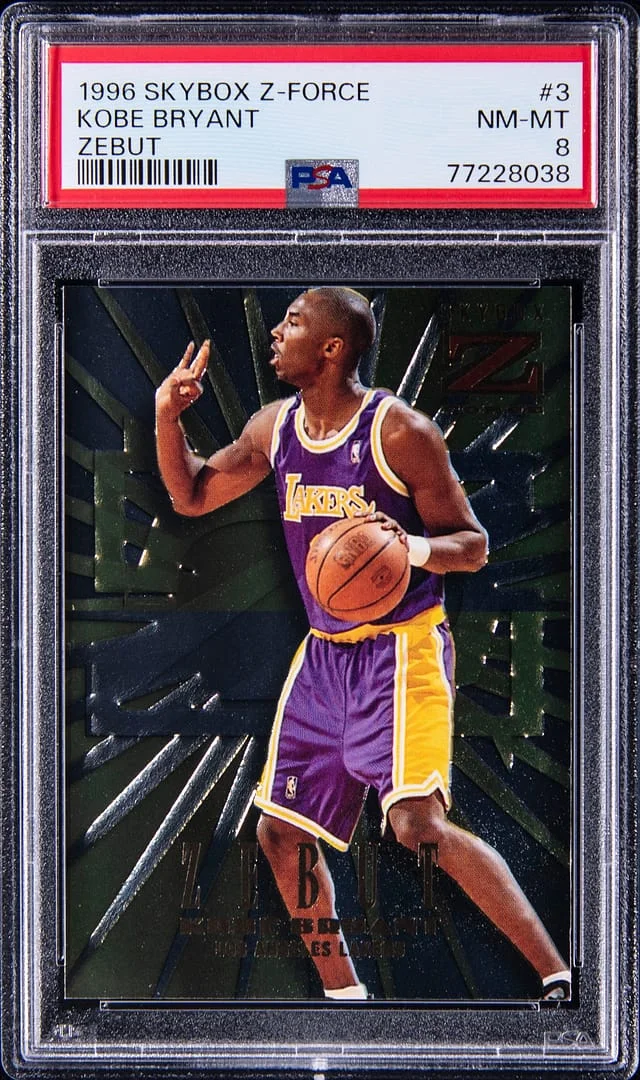 1996-97 SkyBox Z-Force Kobe Bryant Z-Peat Zebut #3 card image