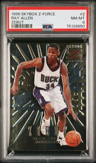 1996-97 SkyBox Z-Force Ray Allen Zebut #2 card image