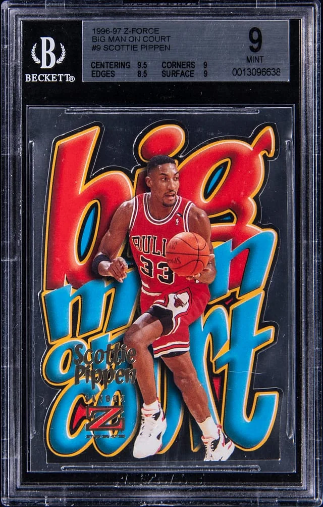 1996-97 SkyBox Z-Force Scottie Pippen Big Man on Court #9 card image