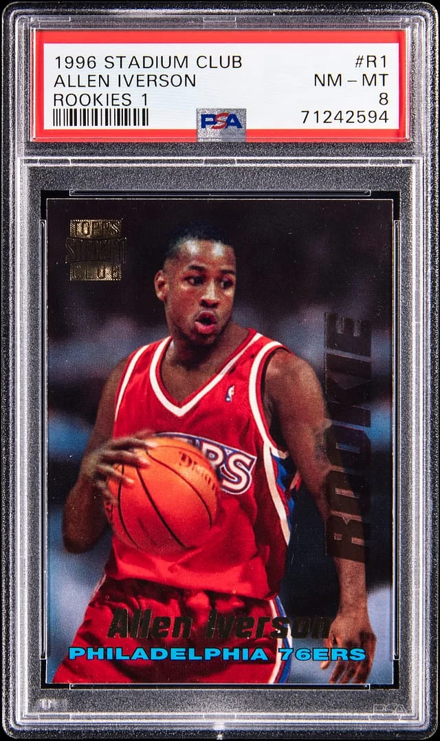 1996-97 Stadium Club Allen Iverson Rookies 1 #R1 card image