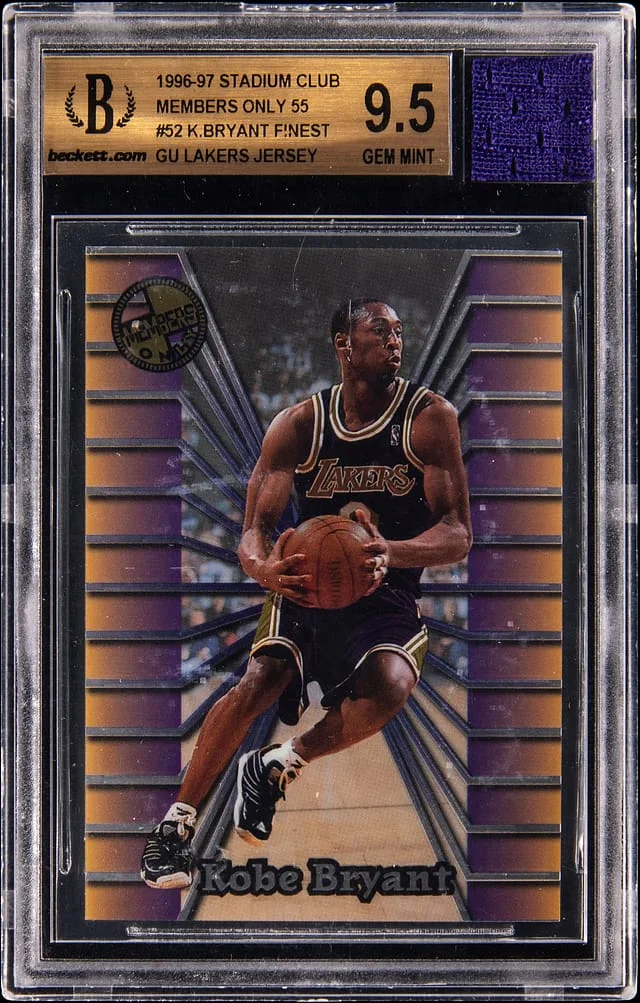 1996-97 Stadium Club Kobe Bryant Members Only 55 #52 card image