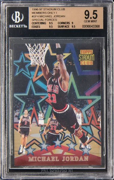 1996-97 Stadium Club Michael Jordan Special Forces Members Only #SF4 card image