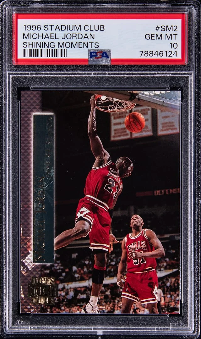 1996-97 Stadium Club Michael Jordan Shining Moments #SM2 card image