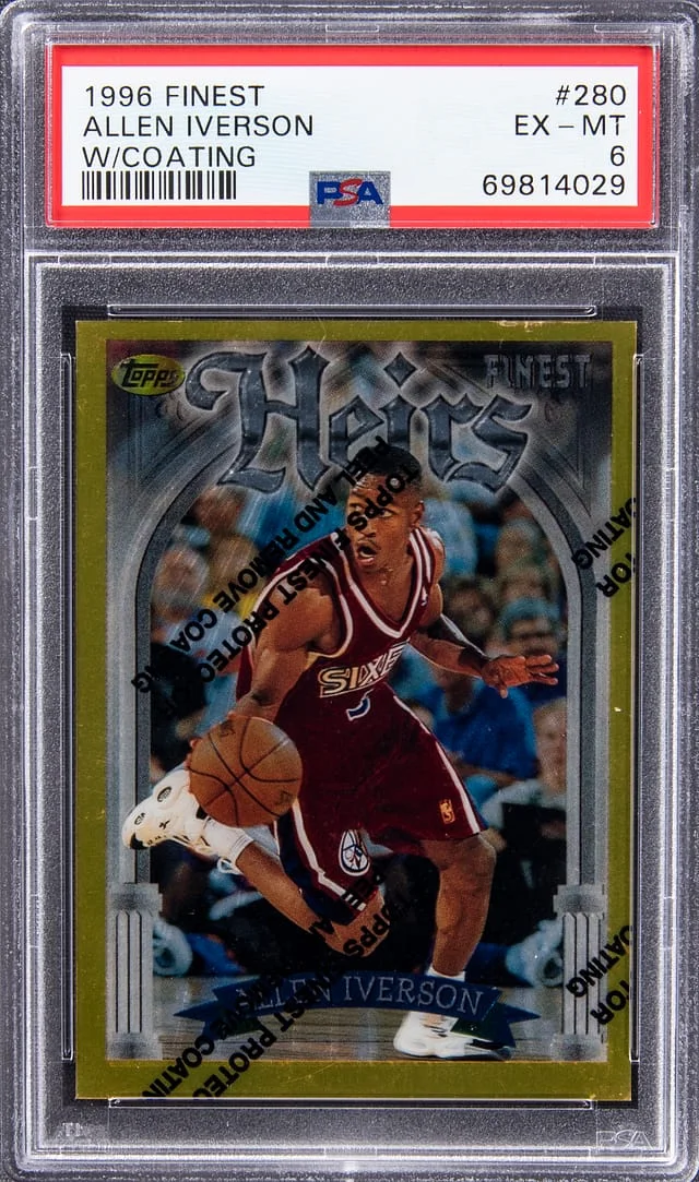 1996-97 Topps Allen Iverson Finest, With Coating #280 card image