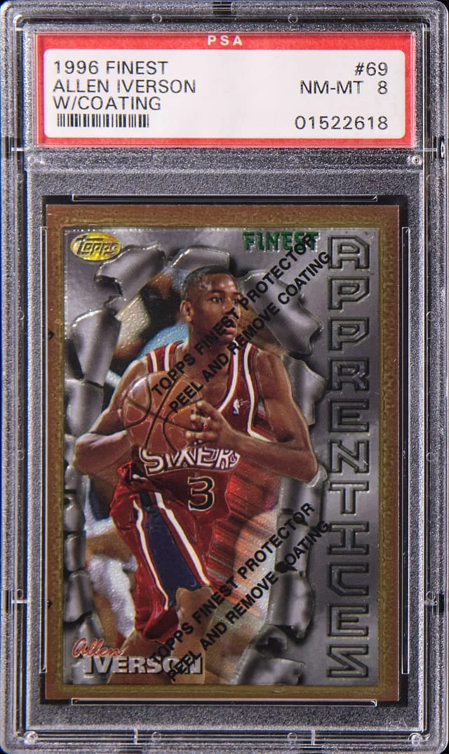 1996-97 Topps Allen Iverson Finest, W/Coating #69 card image