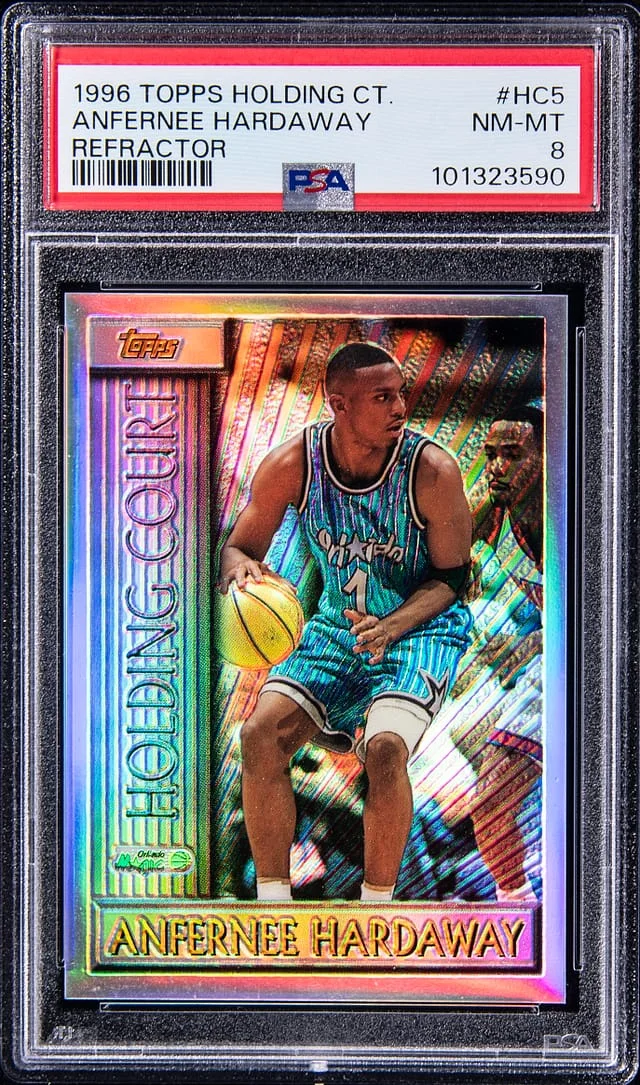 1996-97 Topps Anfernee Hardaway Holding Court Refractor #HC5 card image
