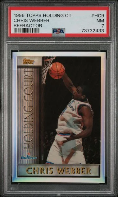 1996-97 Topps Chris Webber Holding Court Refractor #HC9 card image