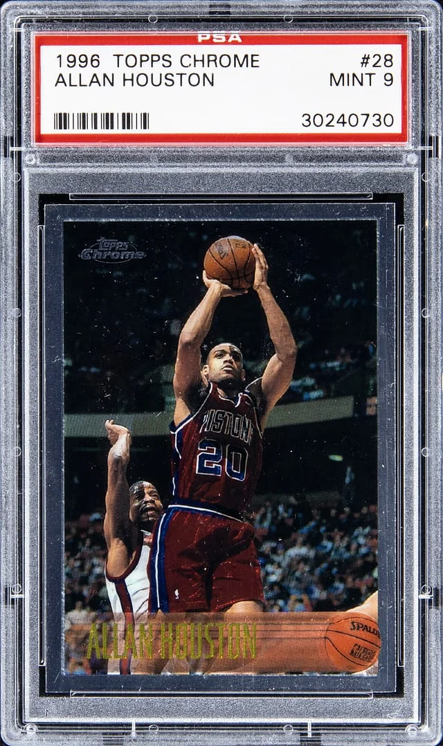1996-97 Topps Chrome Allan Houston #28 card image