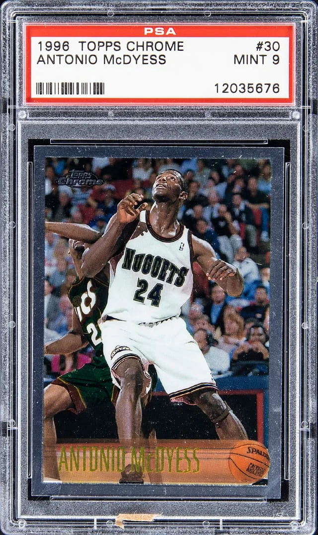 1996-97 Topps Chrome Antonio Mcdyess #30 card image