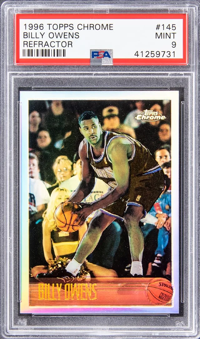 1996-97 Topps Chrome Billy Owens Refractor #145 card image