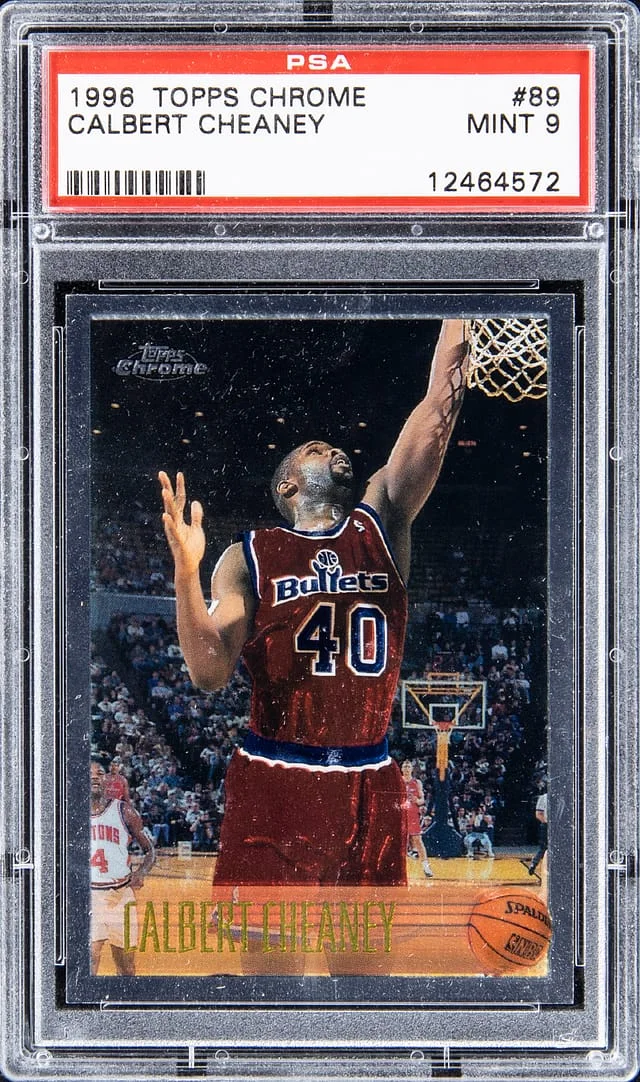 1996-97 Topps Chrome Calbert Cheaney #89 card image