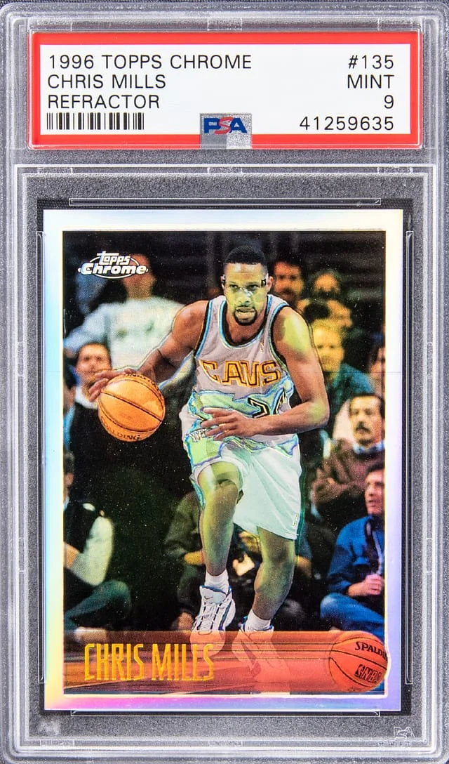 1996-97 Topps Chrome Chris Mills Refractor #135 card image