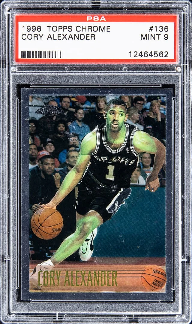 1996-97 Topps Chrome Cory Alexander #136 card image