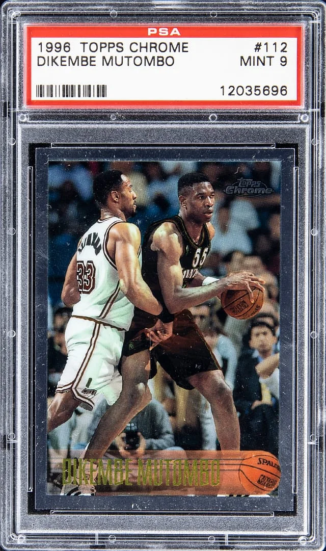 1996-97 Topps Chrome Dikembe Mutombo #112 card image
