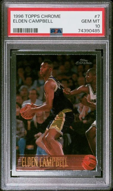 1996-97 Topps Chrome Elden Campbell #7 card image