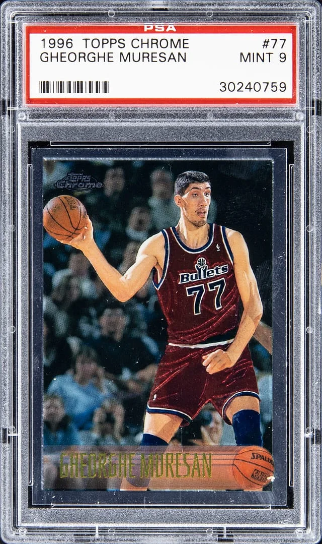 1996-97 Topps Chrome Gheorghe Muresan #77 card image