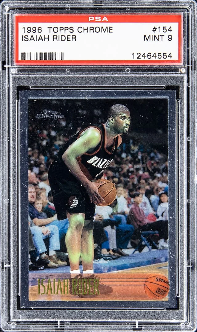 1996-97 Topps Chrome Isaiah Rider #154 card image