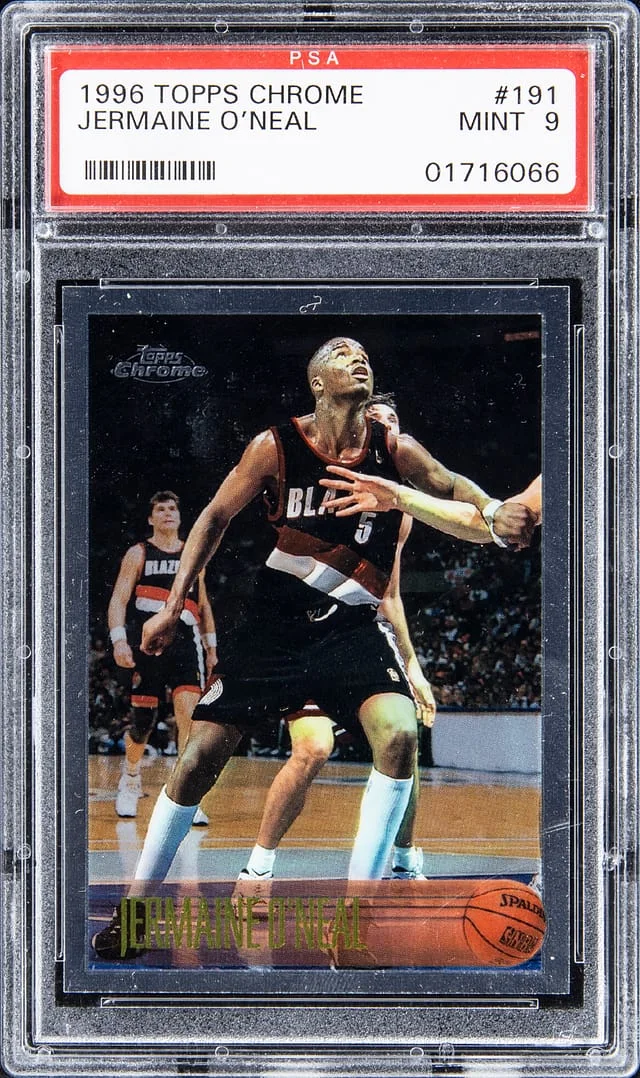 1996-97 Topps Chrome Jermaine O'Neal #191 card image
