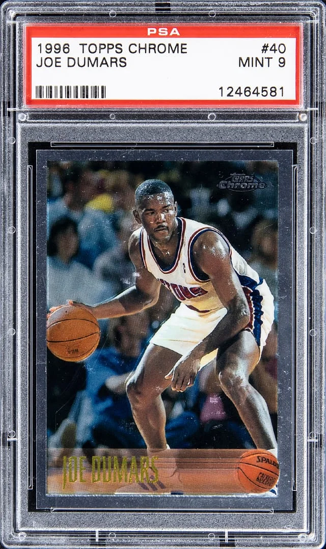 1996-97 Topps Chrome Joe Dumars #40 card image
