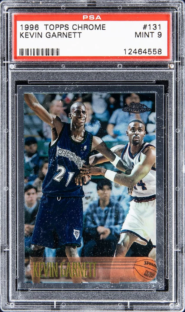 1996-97 Topps Chrome Kevin Garnett #131 card image