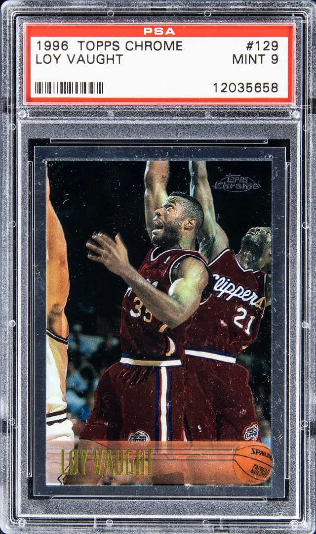 1996-97 Topps Chrome Loy Vaught #129 card image