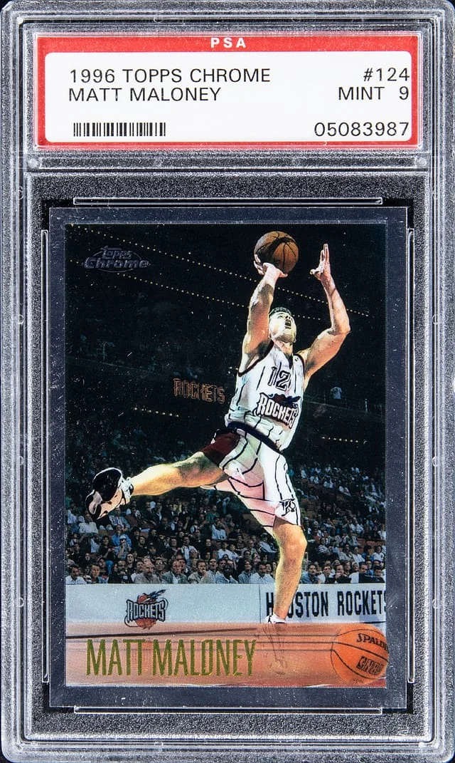 1996-97 Topps Chrome Matt Maloney #124 card image