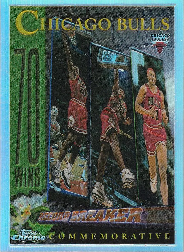 1996-97 Topps Chrome Michael Jordan Refractors #72R card image